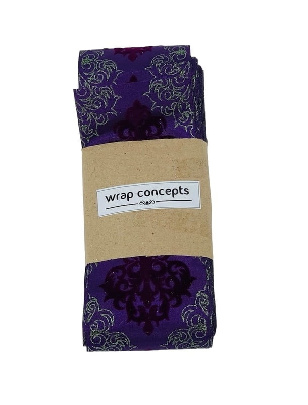 Deep Purple Damask Ribbon Deep Purple Damask Ribbon
