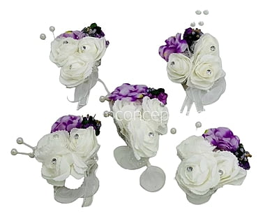 Triple White Roses  Petunia Ready Bunch