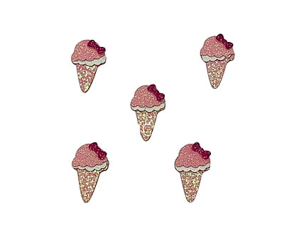 Ice Cream Cone Accessories - Gold Ice Cream Cone Accessories - Gold