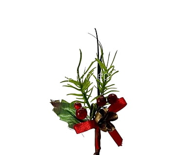 Goldl Pine & Holly Stick Bunch