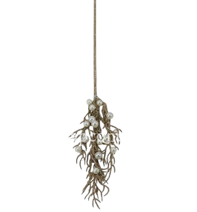 Long Coral Reef Sticks with Pearls
