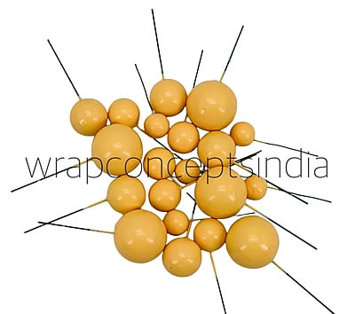 Yellow Faux Balls - 20 Pcs Yellow Faux Balls - 20 Pcs