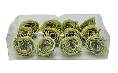 Camellia Flower - Shaded Green