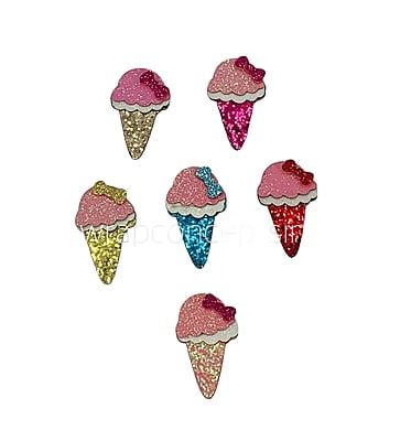 Ice Cream Cone Accessories - Gold Ice Cream Cone Accessories - Gold