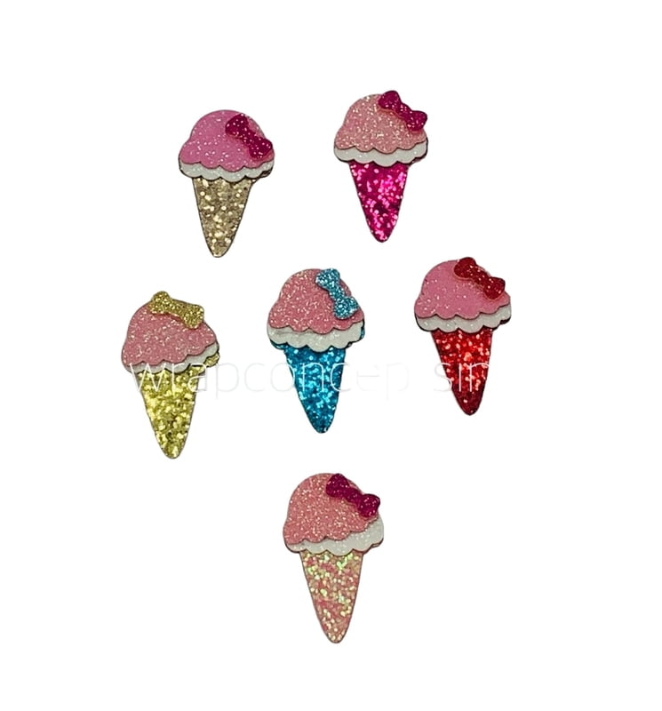 Ice Cream Cone Accessories - Gold Ice Cream Cone Accessories - Gold