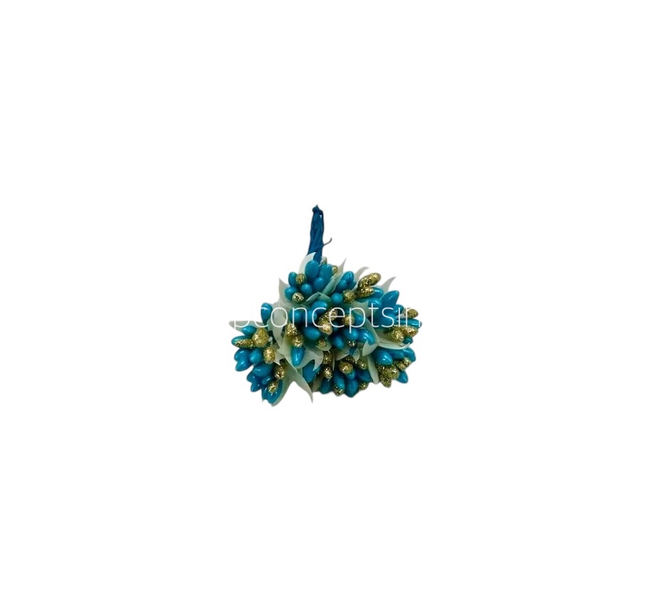 Turquoise & Glitter Gold Pollens Turquoise & Glitter Gold Pollens