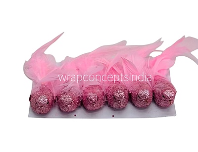 Glittery Birds with Feather Tails