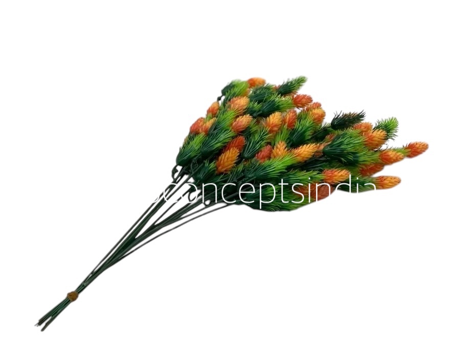Leaves Bunch with Orange Conifers