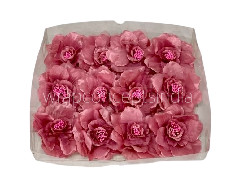 Rouge Rose With Organza Petals