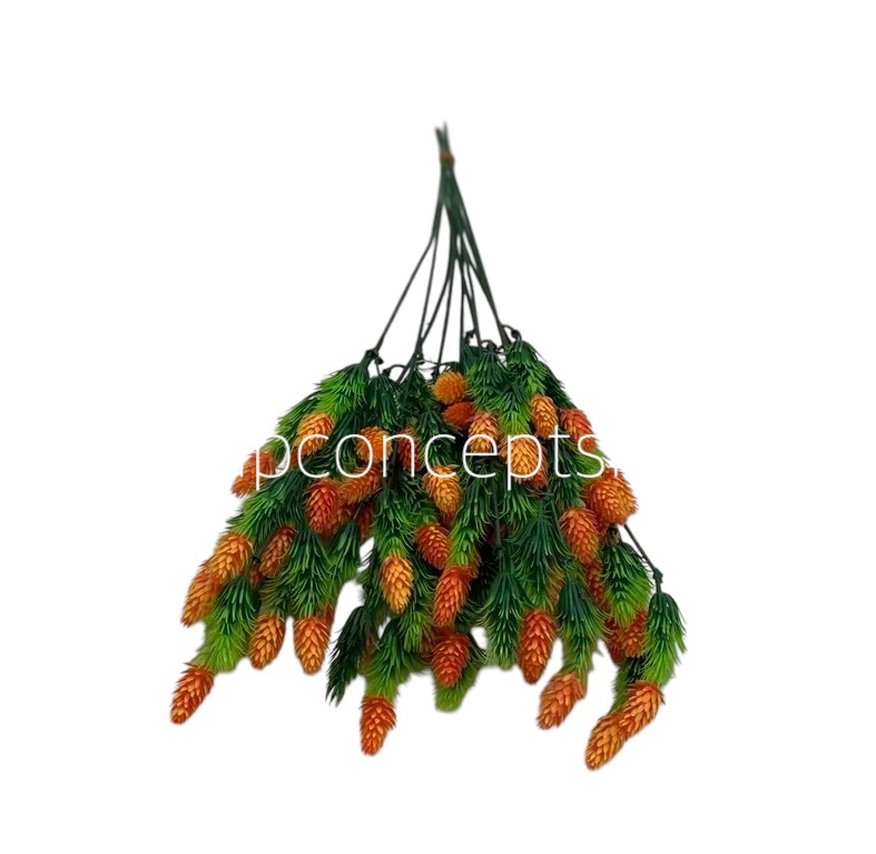 Leaves Bunch with Orange Conifers