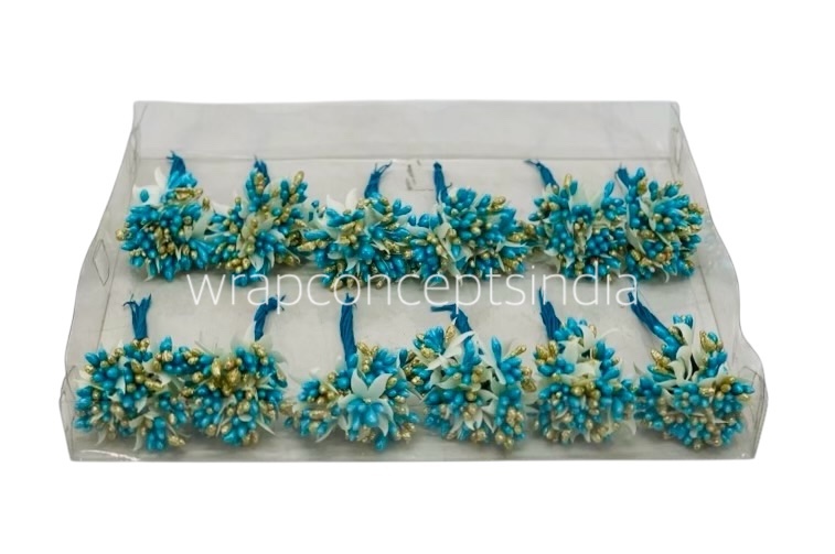 Turquoise & Glitter Gold Pollens Turquoise & Glitter Gold Pollens