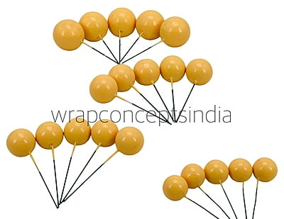 Yellow Faux Balls - 20 Pcs Yellow Faux Balls - 20 Pcs