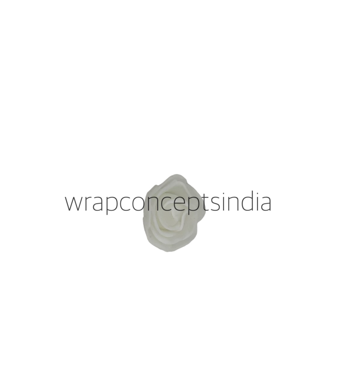 Small Foam Roses with Net - White