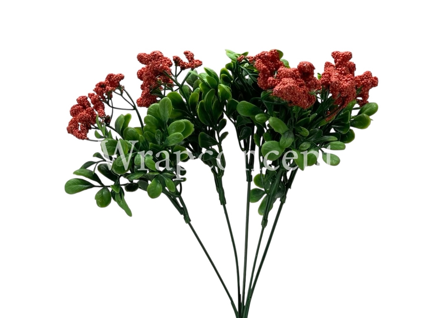Frosted Flowers with Leaves Bunch Frosted Flowers with Leaves Bunch