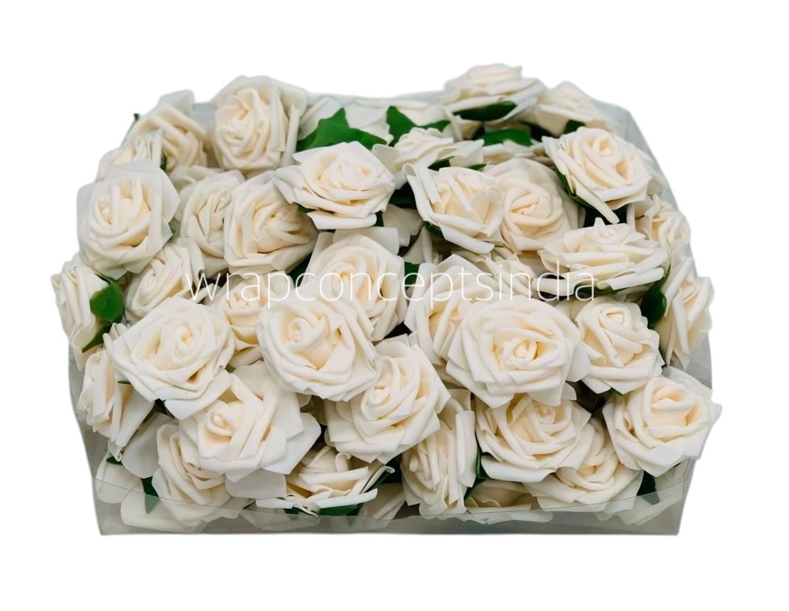 Cream Medium Foam Rose