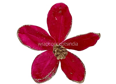 Velvet Flower with Gitter Pine Center Velvet Flower with Gitter Pine Center
