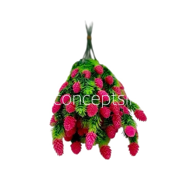 Leaves Bunch with Pink Conifers