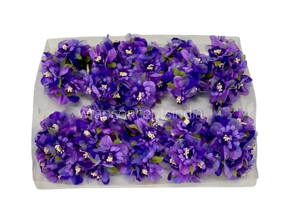 Purple Shaded Flowers with Glitter Pollen