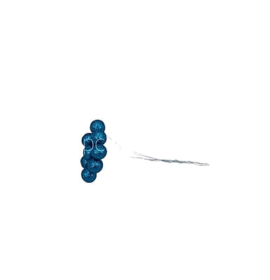 Blue Glitter Holly Sticks