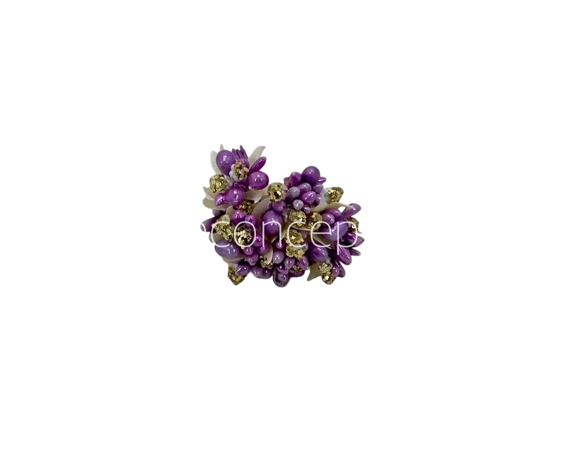 Mauve & Glitter Gold Pollens