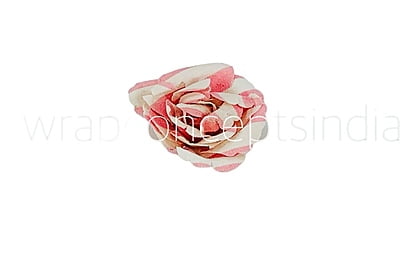 Burlap Flowers - Pink & White Burlap Flowers - Pink & White