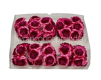 Glitter Flower - Fuchsia Pink Glitter Flower - Fuchsia Pink