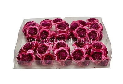 Glitter Flower - Fuchsia Pink Glitter Flower - Fuchsia Pink