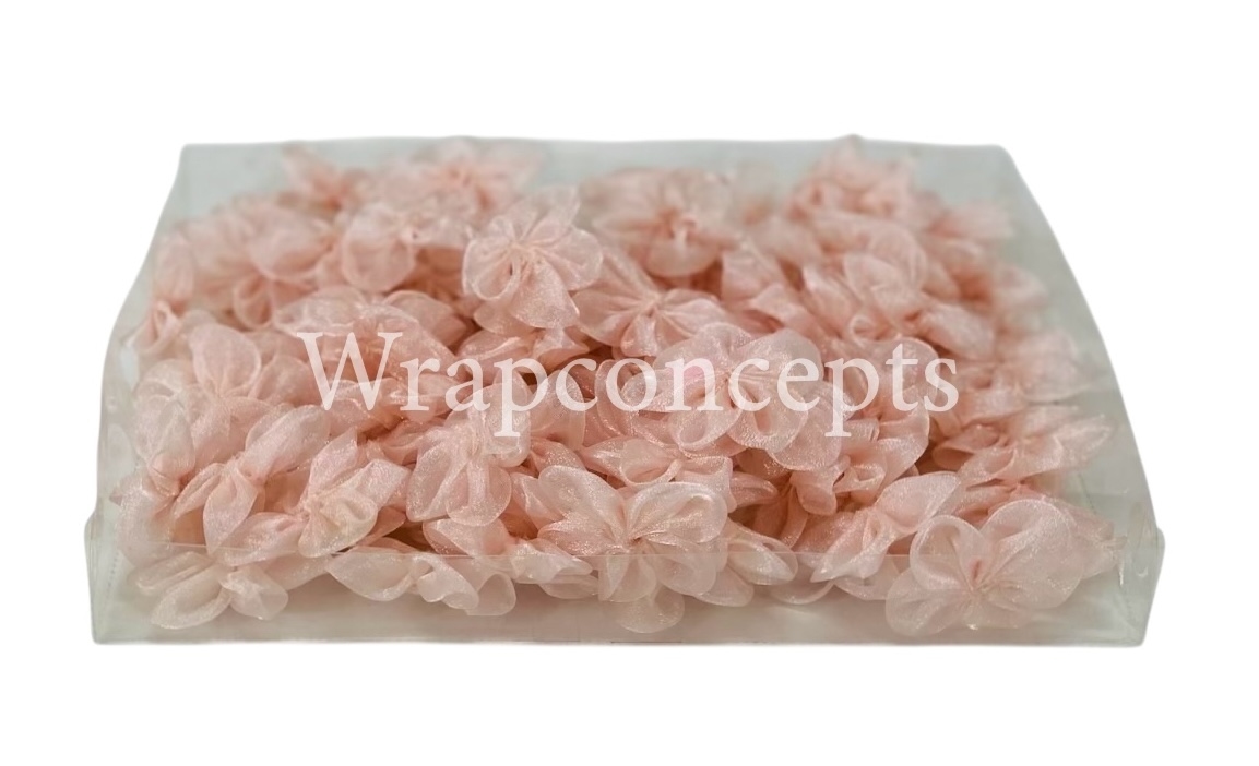 Peach Organza Flowers Peach Organza Flowers