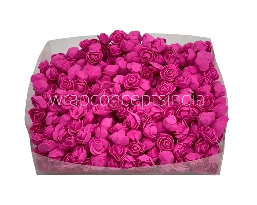 Small Foam Rose -DeepPink