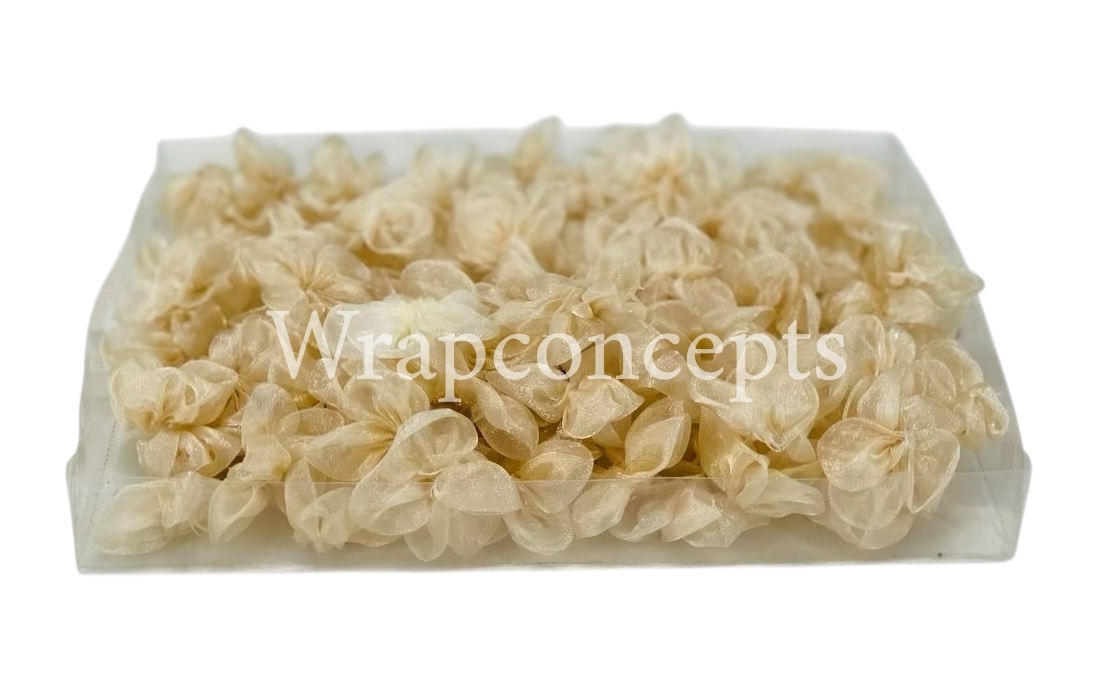 Champagne Organza Flowers