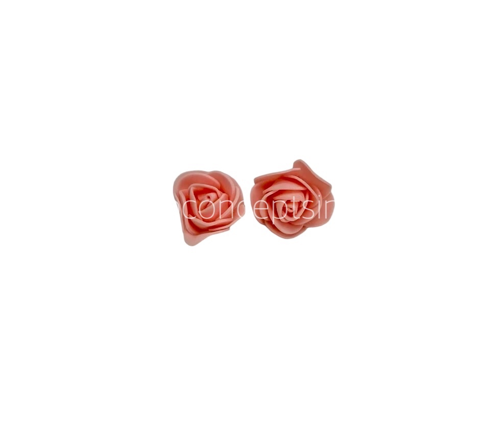 Small Foam Rose - Multicolour-Salmon