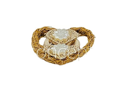 Heart Shape Embellishment with Faux Pearl