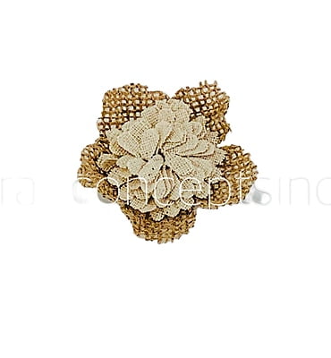 Jute Burlap Hessian Flower Jute Burlap Hessian Flower