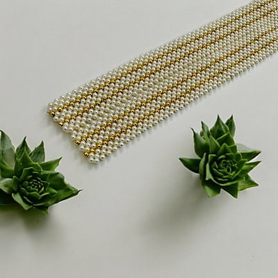 Pearl Chain - Ivory/ Gold