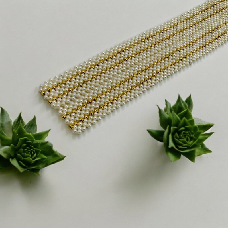 Pearl Chain - Ivory/ Gold