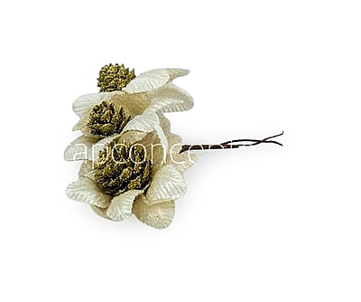 White Flowers with Glitter Pine White Flowers with Glitter Pine